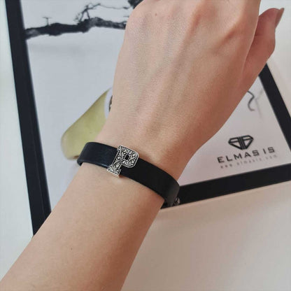 Motif Letter P Bracelet by SWISS PLUS - Letter Collection - view 4