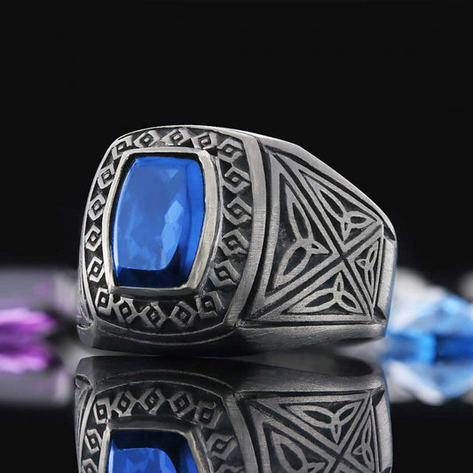 Motif Silver Men Ring