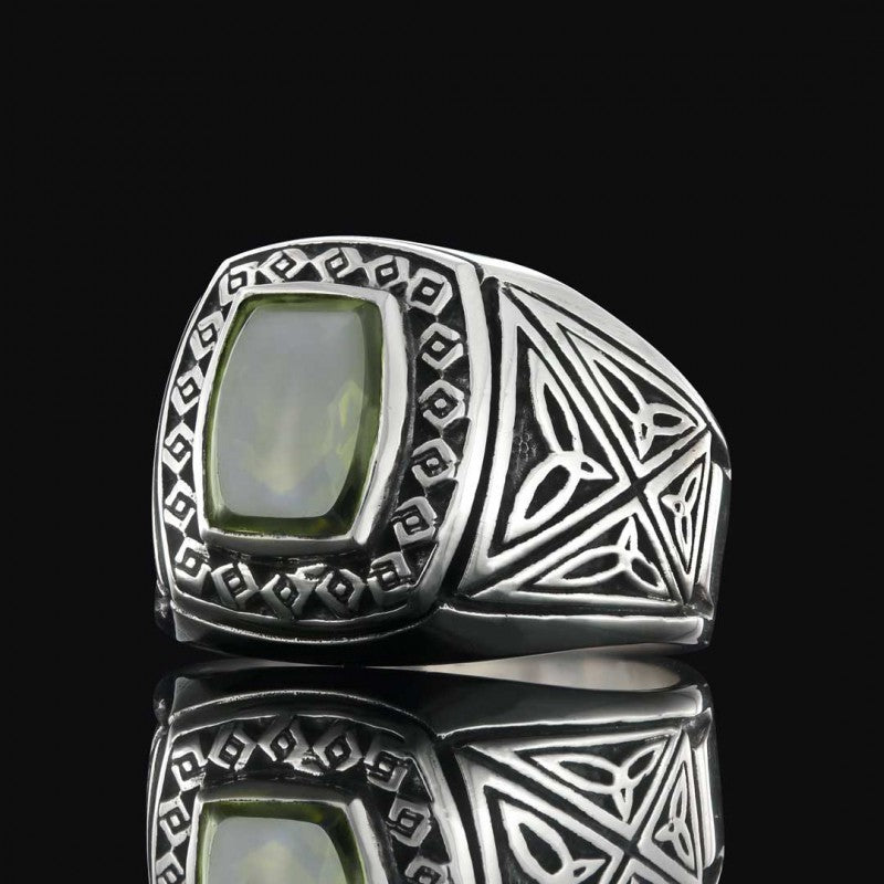 Motif Silver Men Ring - view 5