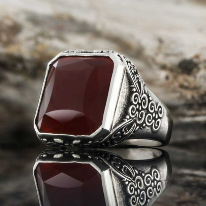 Motif Silver Ring by SWISS PLUS - Unique Design Rings