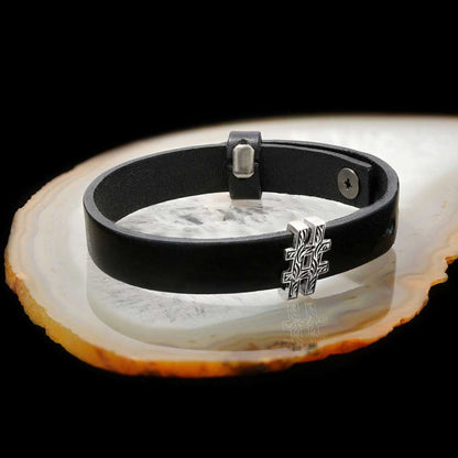 Motif Silver # Sign Bracelet by SWISS PLUS - Letter Collection - view 3