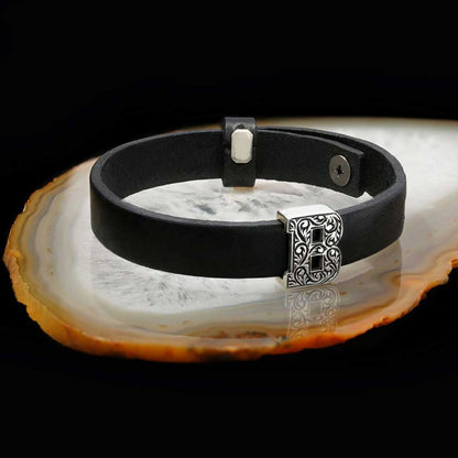 Motif Special Design Alphabet Letter B Bracelet by SWISS PLUS - Letter Collection - view 2