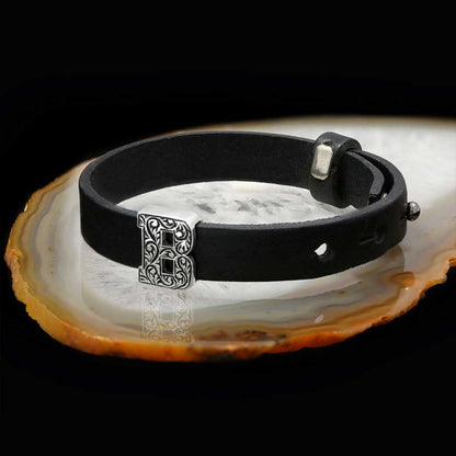 Motif Special Design Alphabet Letter B Bracelet by SWISS PLUS - Letter Collection - view 3