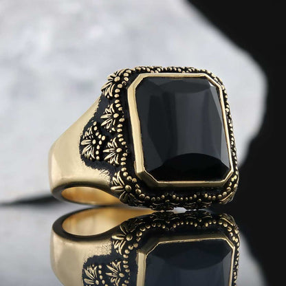 Motif Stone Ring by SWISS PLUS - Unique Design Rings