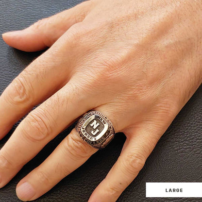 New Jersey University Ring, Mcneil High School Graduation Ring, Class Ring, College Class Ring by SWISS PLUS - Custom College