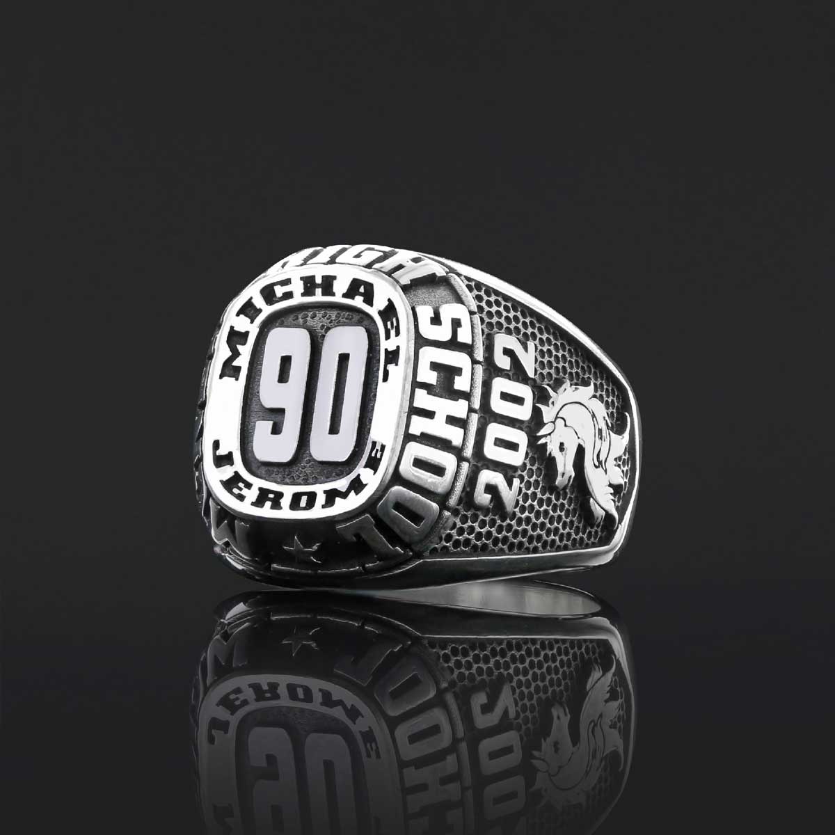 New Jersey University Ring, Mcneil High School Graduation Ring, Class Ring, College Class Ring - view 5