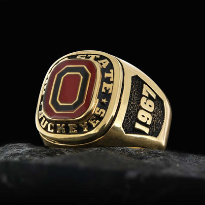 Ohio State Buckeyes Ring by SWISS PLUS - Custom College Class Rings