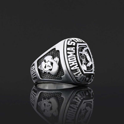 Oklahoma State University Ring, Class Ring, High School Ring, Graduation Ring by SWISS PLUS - Custom College Class Rings - vi