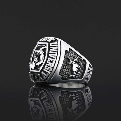 Oklahoma State University Ring, Class Ring, High School Ring, Graduation Ring by SWISS PLUS - Custom College Class Rings - vi