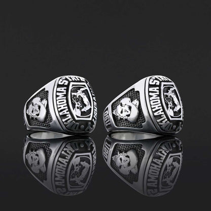 Oklahoma State University Ring, Class Ring, High School Ring, Graduation Ring by SWISS PLUS - Custom College Class Rings - vi