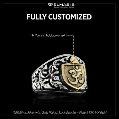 Om Buddha Ring by SWISS PLUS - Buddhist Jewelry Collection - view 5