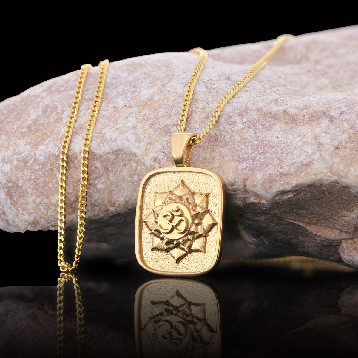 Om Pendant, Aum Necklace, Yoga Inspired Om Talisman, Spiritual Jewelry, Spiritual Jewelry, Elegant Om Necklace Gold Coating