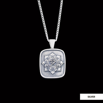 Om Pendant, Aum Necklace, Yoga Inspired Om Talisman, Spiritual Jewelry, Spiritual Jewelry, Elegant Om Necklace Silver by SWIS
