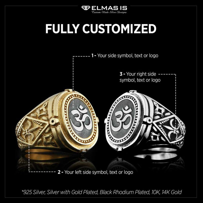 Om Ring by SWISS PLUS - Buddhist Jewelry Collection - view 5