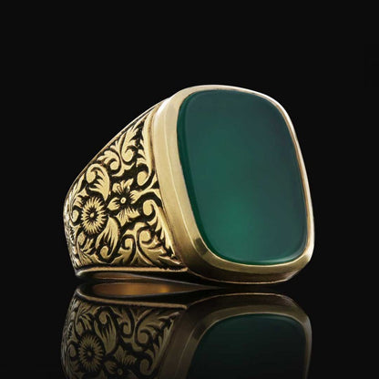 Onyx Sterling Silver Ring by SWISS PLUS - Unique Design Rings - view 6