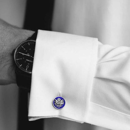 Ottoman State Coat of Arms Symbol Round Cufflink by SWISS PLUS - Family Collection - view 5