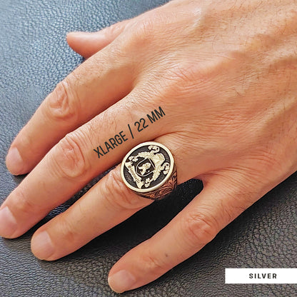 Oval Celtic Design Raised Family Ring, Custom Family Crest Ring by SWISS PLUS - Family Collection - view 7