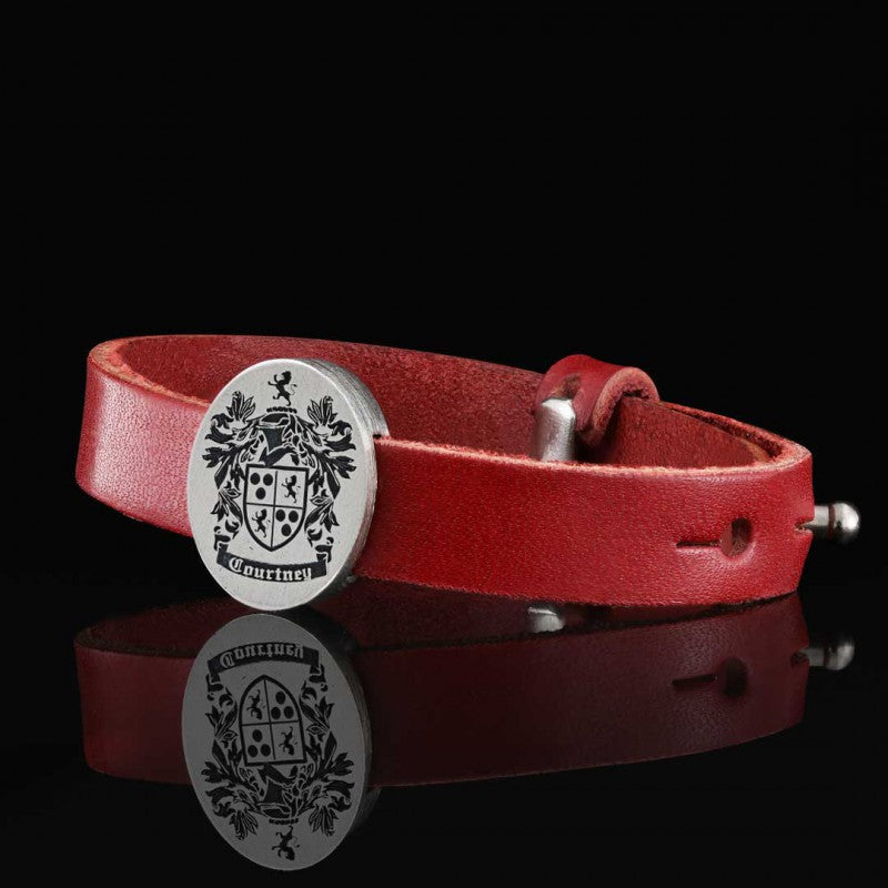 Oval Engraved Family Crest Bracelet by SWISS PLUS - Family Collection - view 3