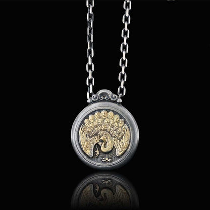 Peacock Pendant by SWISS PLUS - Unique Pendants & Cool Design Necklaces - view 3