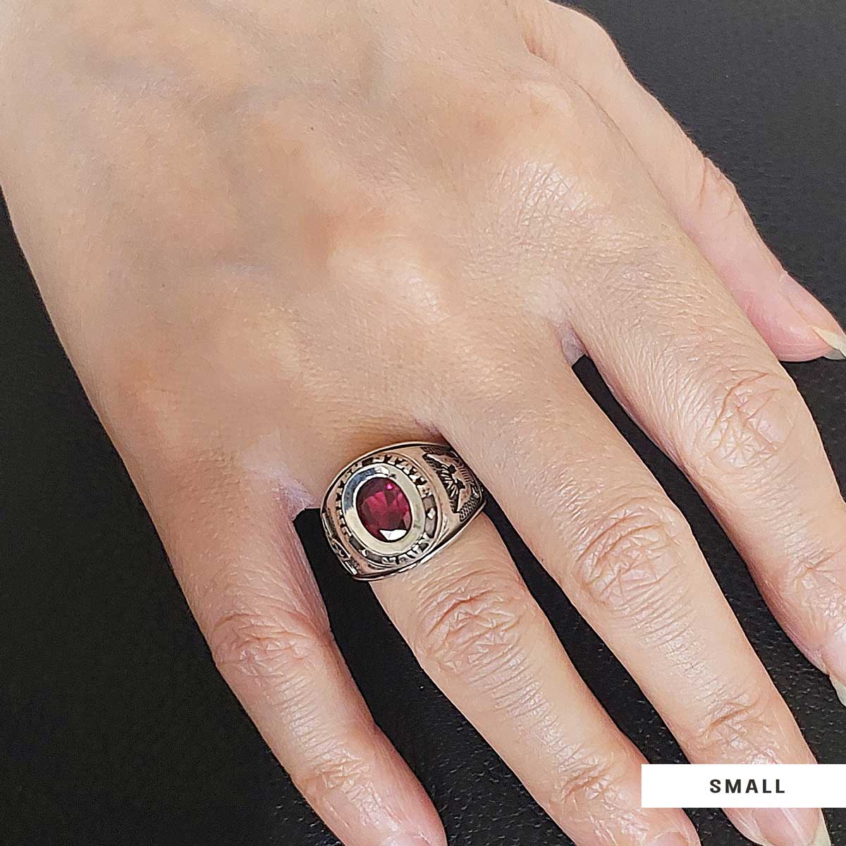 Collage of Southen Nevada Ring, Customized High School Ring, University Ring, Graduation Collage Ring - view 6
