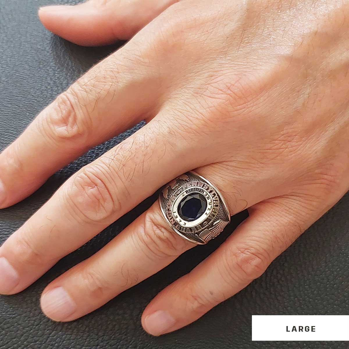 Pennsylvania Nation Guard University Ring, Customized High School Ring, Class Ring, Graduation Collage Ring