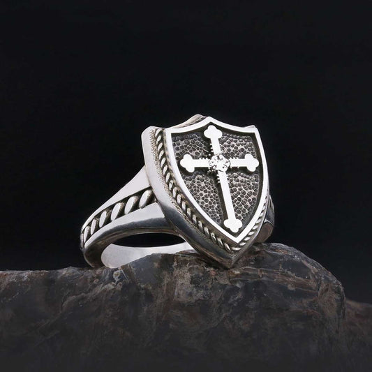 Personalized AMORC Rosae Crucis Order Symbol, Rosicrucian AMORC Ring, Custom Rosae Crucis Ring - view 1