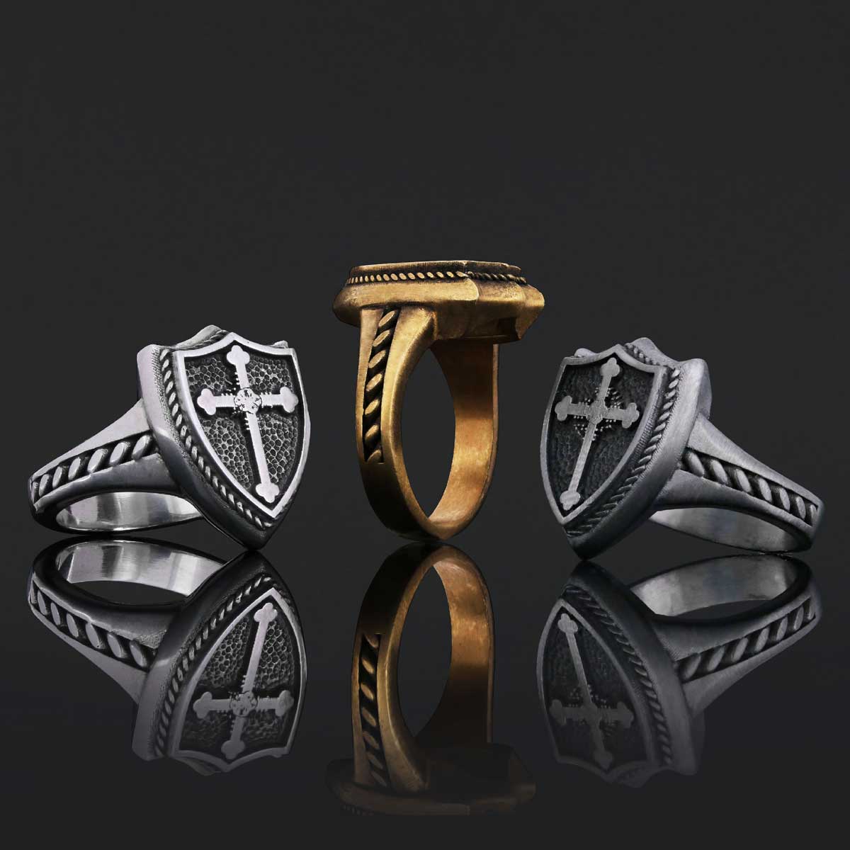 Personalized AMORC Rosae Crucis Order Symbol, Rosicrucian AMORC Ring, Custom Rosae Crucis Ring - view 4