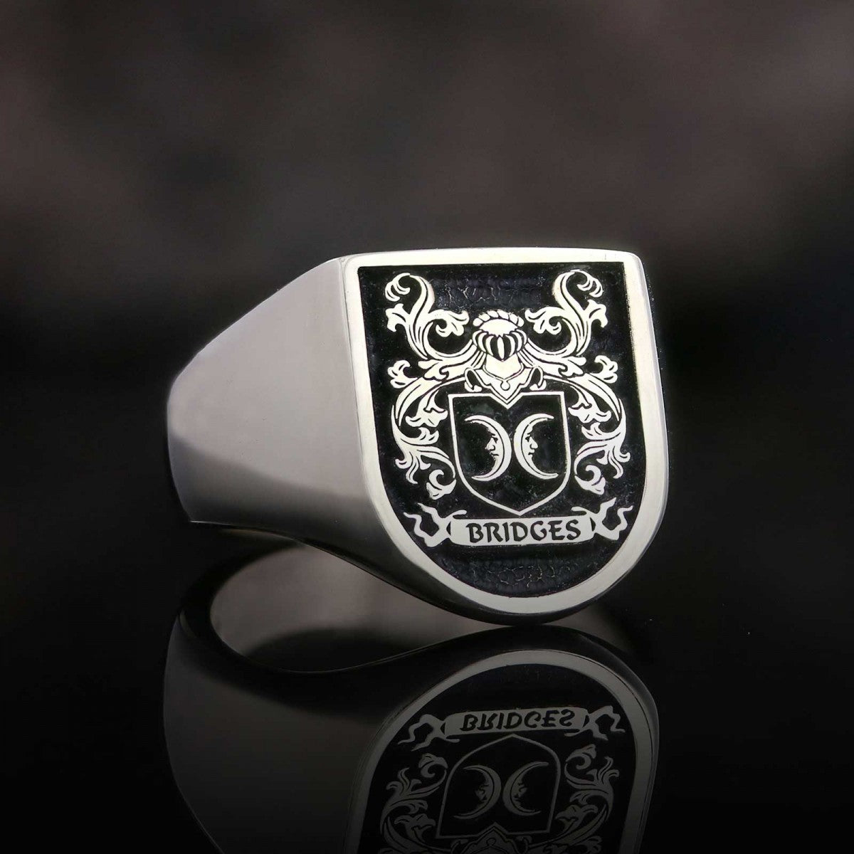 Personalized Family Ring, 925 Sterling Silver Design Family Ring - view 1