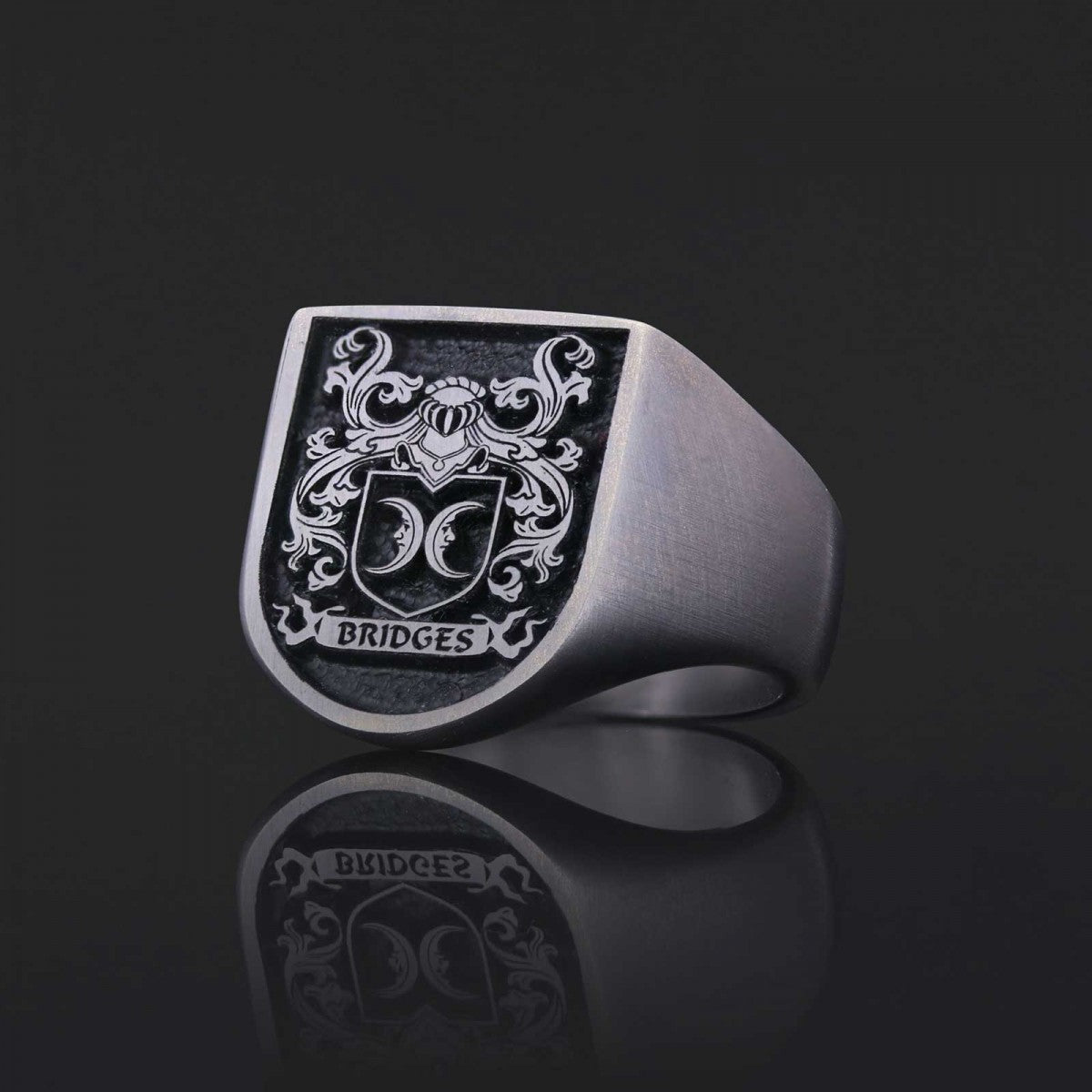 Personalized Family Ring, 925 Sterling Silver Design Family Ring by SWISS PLUS - Family Collection - view 2
