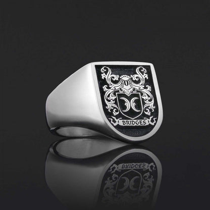 Personalized Family Ring, 925 Sterling Silver Design Family Ring by SWISS PLUS - Family Collection - view 3