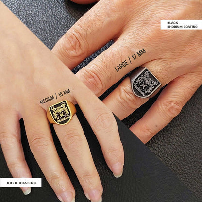 Personalized Family Ring, 925 Sterling Silver Design Family Ring by SWISS PLUS - Family Collection - view 6