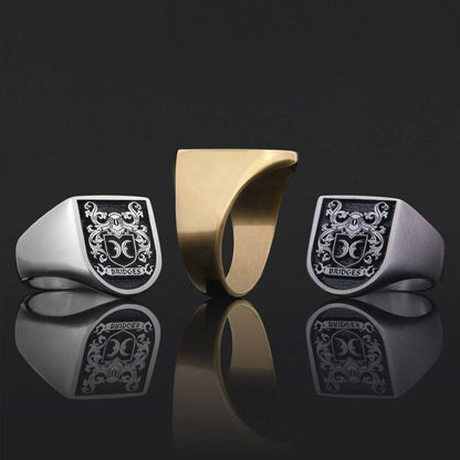 Personalized Family Ring, 925 Sterling Silver Design Family Ring by SWISS PLUS - Family Collection - view 7