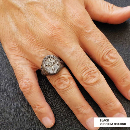 Personalized Rosae Crucis Ring, A Sacred and Symbolic Accessory by SWISS PLUS - Rosae Crucis Collection - view 6