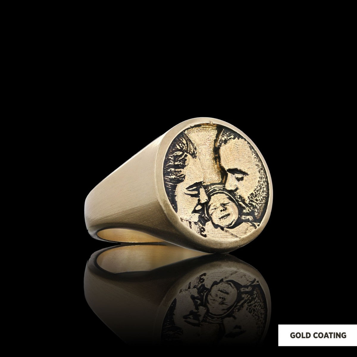 Personalized Round Photo Ring, Wear Your Memories, Family Photo Ring