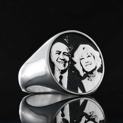 Photo Oval Silver Ring by SWISS PLUS - Photo Collection - view 3