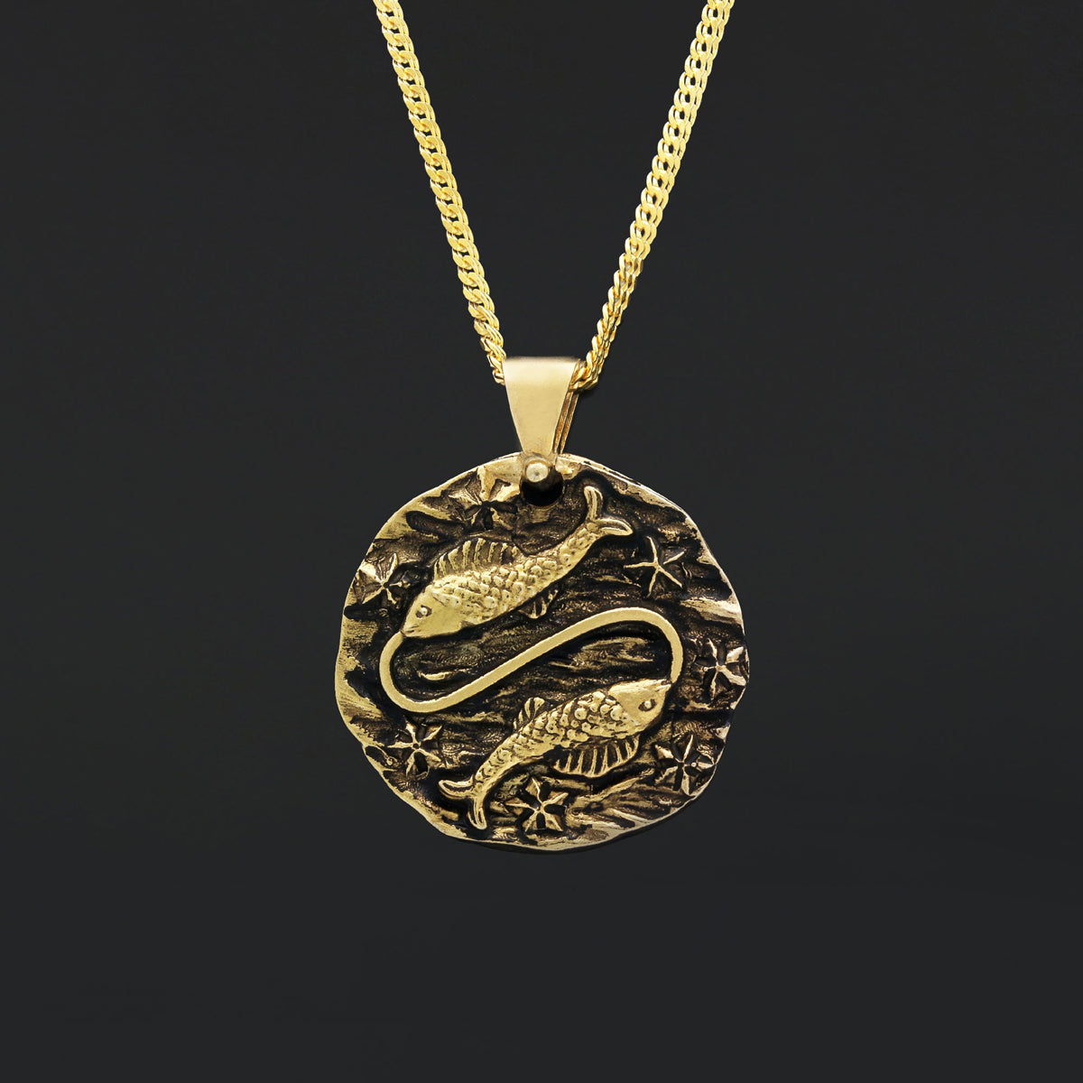 Pisces Pendant, Zodiac Jewelry, Sterling Silver, Astrology Necklace, Gift for Pisces, Unique Pisces Pendant by SWISS PLUS - Z