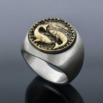 Pisces Horoscope Ring by SWISS PLUS - Zodiac Collection - view 3