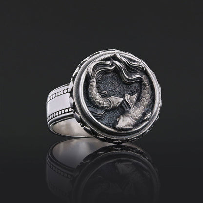 Pisces Zodiac Silver Ring by SWISS PLUS - Zodiac Collection - view 7