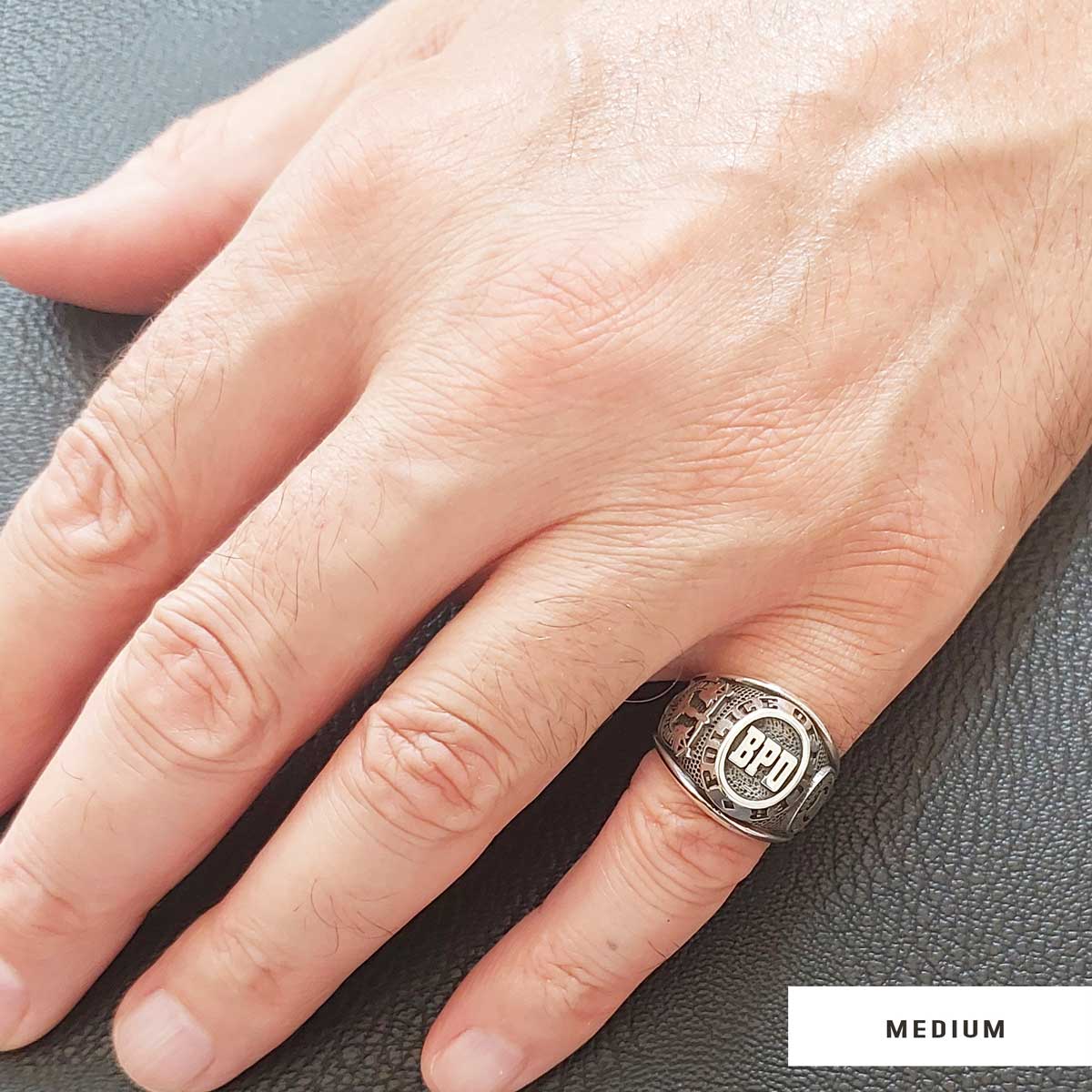Plainville High School Ring, University Graduation Ring, Class Ring, College Class Ring - view 3