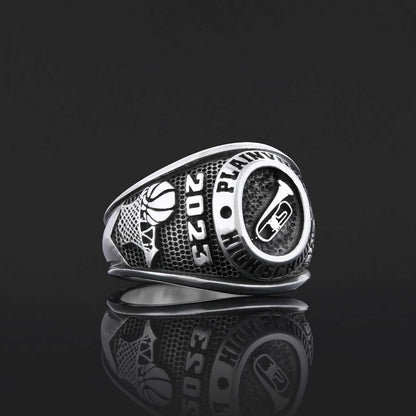 Plainville High School Ring, University Graduation Ring, Class Ring, College Class Ring by SWISS PLUS - Custom College Class 