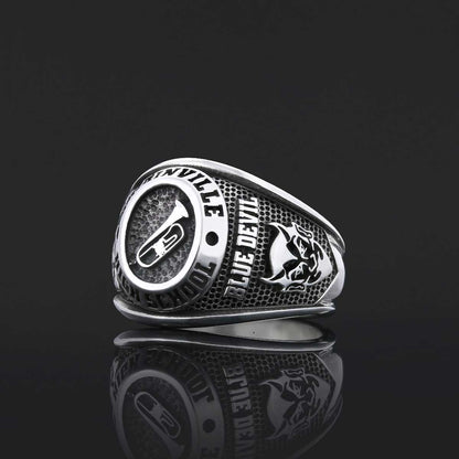 Plainville High School Ring, University Graduation Ring, Class Ring, College Class Ring by SWISS PLUS - Custom College Class 