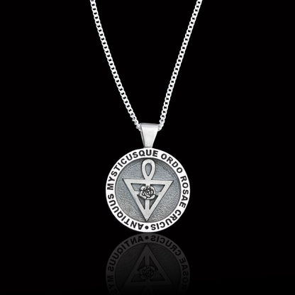Rosae Crucis Masonic Pendant by SWISS PLUS - Mason Collection - view 2