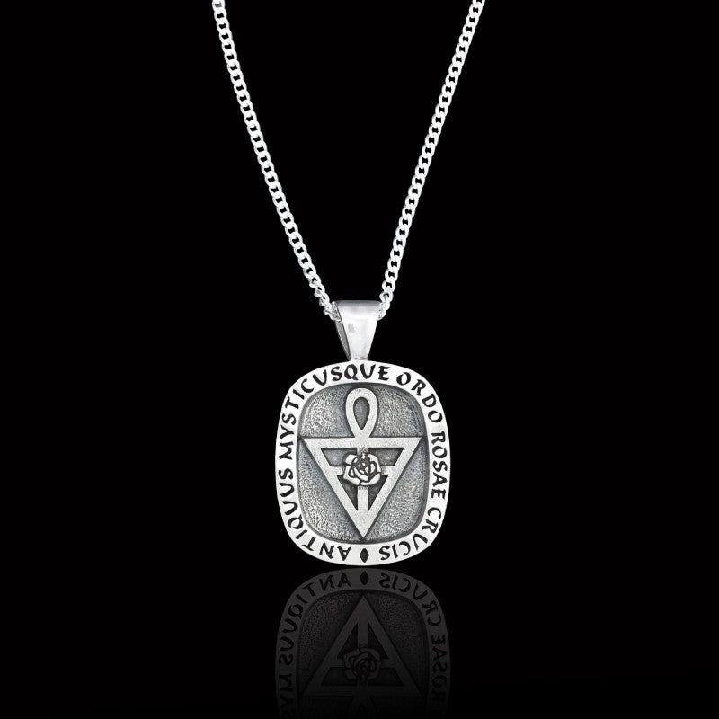 Rosae Crucis Masonic Silver Pendant by SWISS PLUS - Mason Collection - view 2