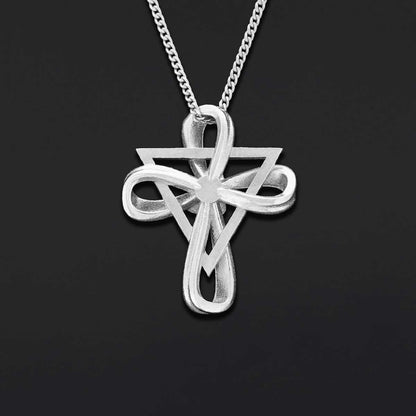 Rosae Crucis Necklace, Handmade Amorc Necklace, Rosicrucian Jewelry, Cross Necklace by SWISS PLUS - Christian Collection - vi