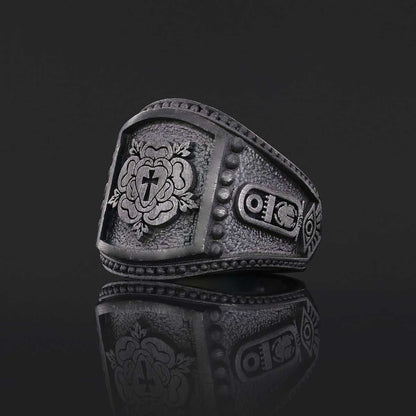 Rosae Crucis Ring, A Symbol of Tradition and Honor, Custom Rosae Crucis Ring by SWISS PLUS - Rosae Crucis Collection - view 4