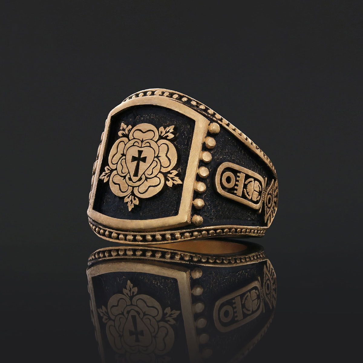Rosae Crucis Ring, A Symbol of Tradition and Honor, Custom Rosae Crucis Ring - view 6