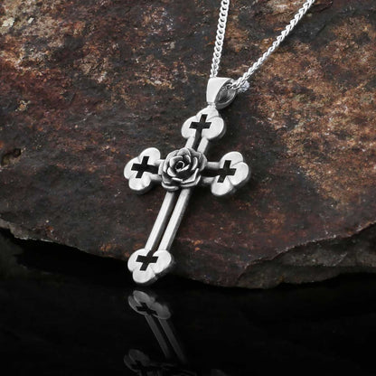 Rosicrucian Order Jewelry, Rosicrucian Spiritual Pendant, Mystical Rosicrucian Symbol Necklace by SWISS PLUS - Rosae Crucis C