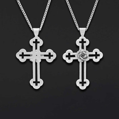 Rosicrucian Order Jewelry, Rosicrucian Spiritual Pendant, Mystical Rosicrucian Symbol Necklace by SWISS PLUS - Rosae Crucis C