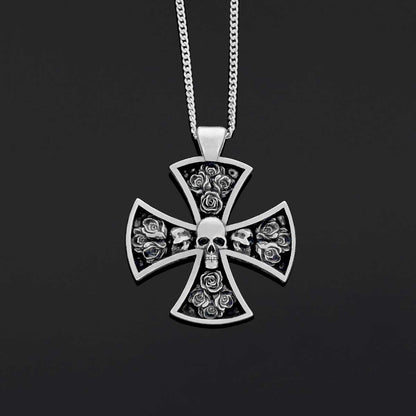 Rosicrucian Spiritual Pendant, Rosae Crucis Locket, Mystical Rosicrucian Symbol Necklace by SWISS PLUS - Rosae Crucis Collect