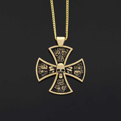 Rosicrucian Spiritual Pendant, Rosae Crucis Locket, Mystical Rosicrucian Symbol Necklace by SWISS PLUS - Rosae Crucis Collect